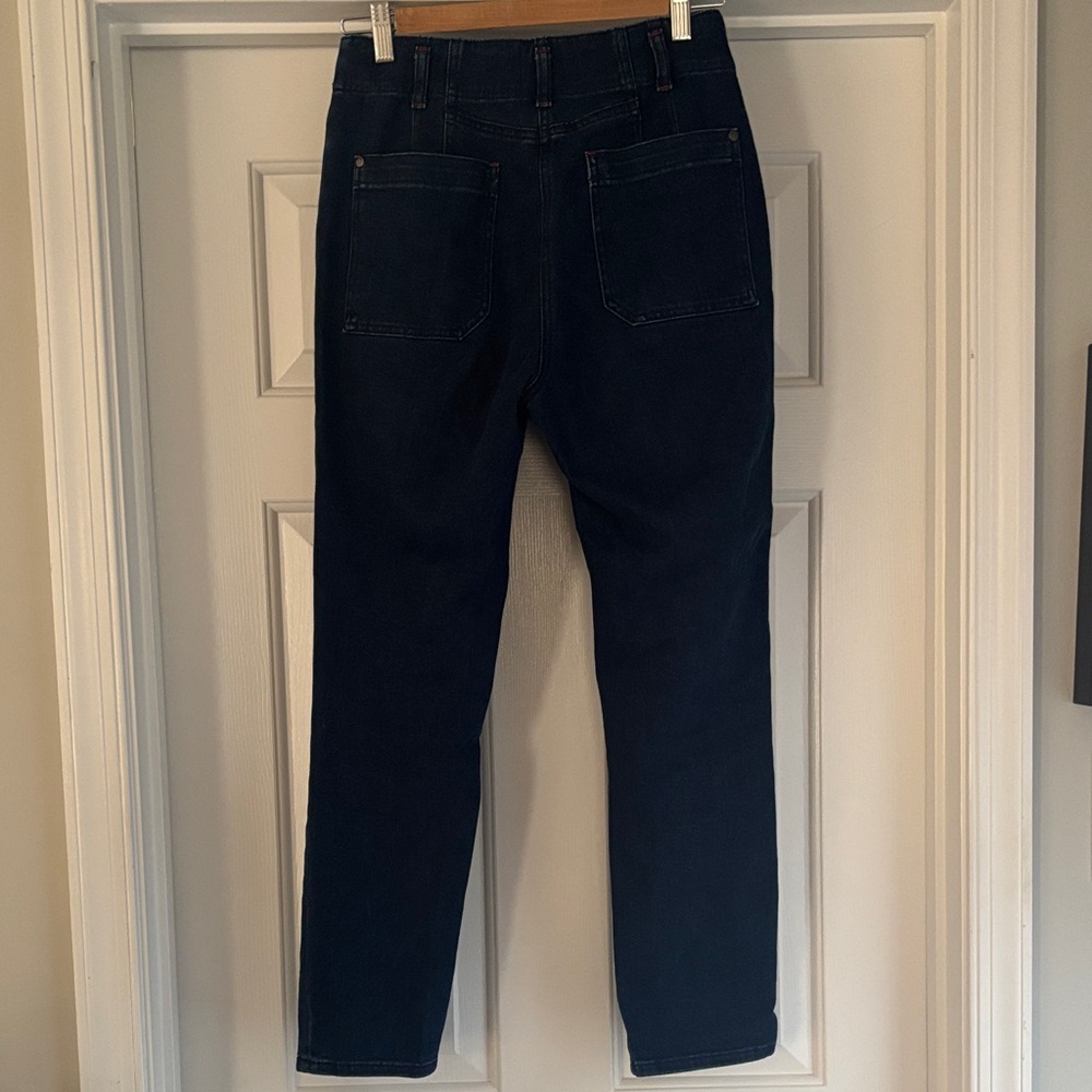 Maeve Colette Dark Blue Straight Leg Jeans - Picture 6 of 8
